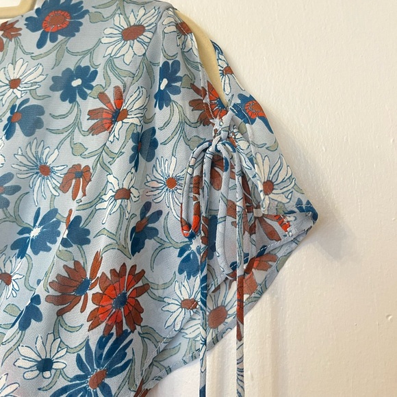 Madewell Open-Back Mini Dress in Wildflower Garden - Picture 9 of 9